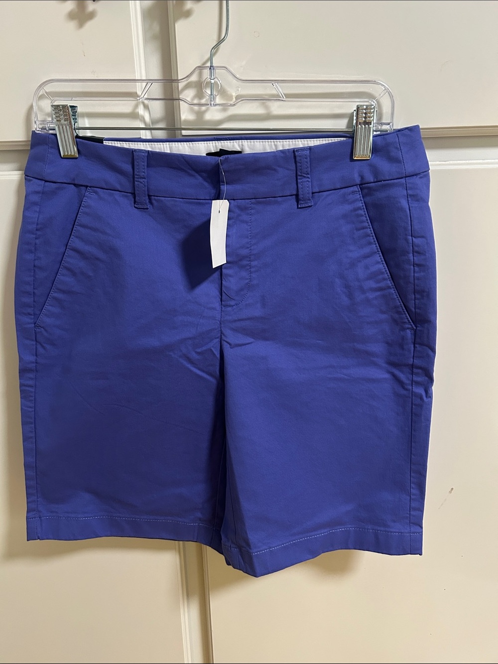 Ladies J Crew Factory Purple Chino Shorts NWT